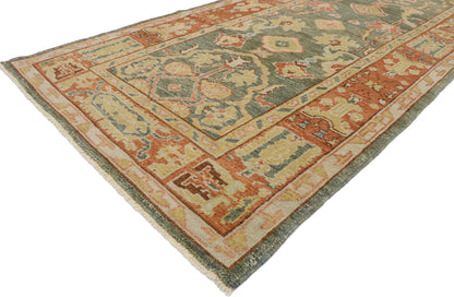 4 x 9 Contemporary Turkish Oushak Runner 53267