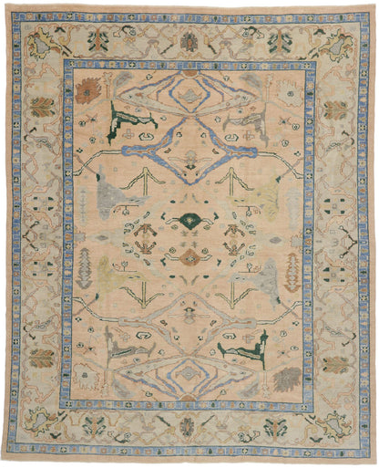 12 x 15 Contemporary Turkish Oushak Rug 53268