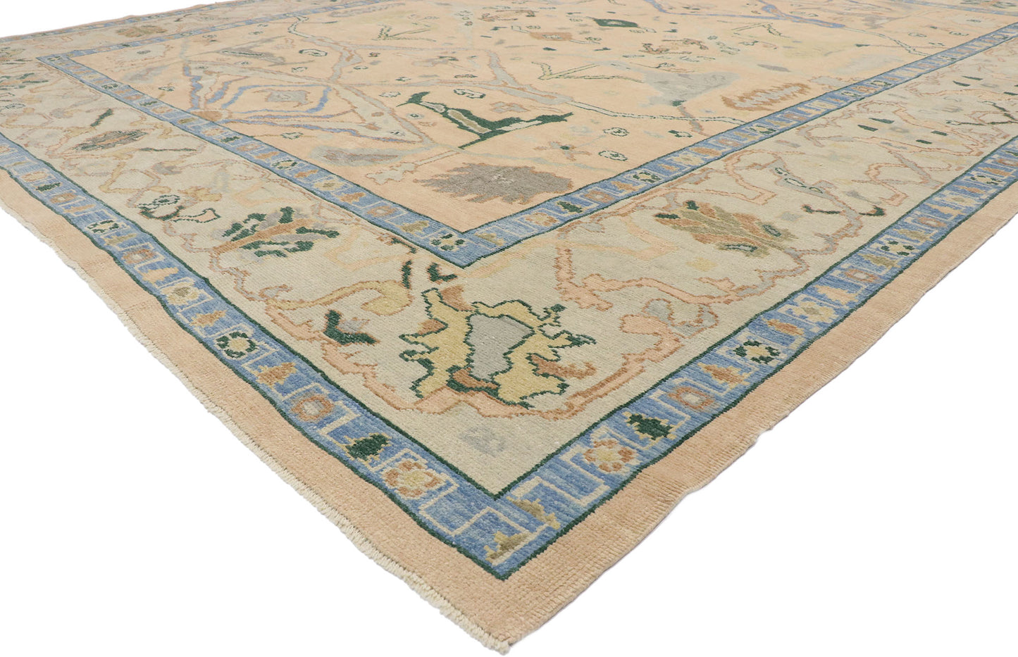 12 x 15 Contemporary Turkish Oushak Rug 53268