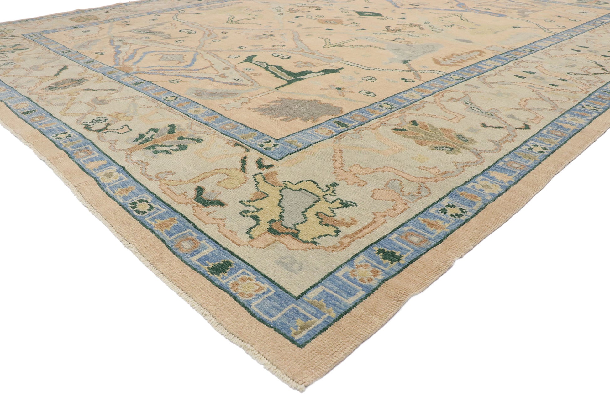 12 x 15 Contemporary Turkish Oushak Rug 53268