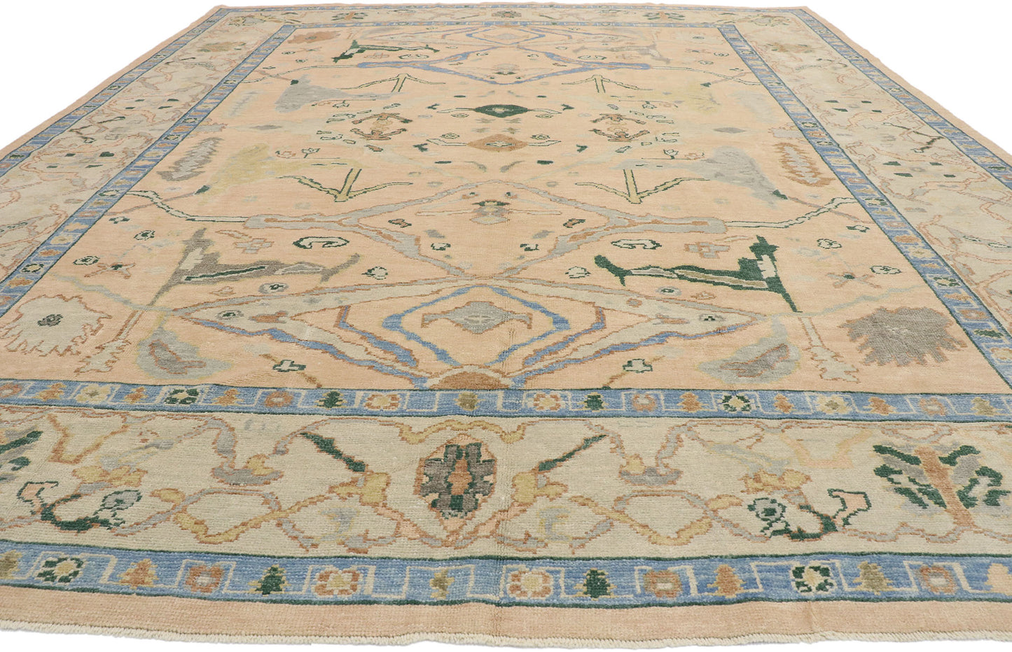 12 x 15 Contemporary Turkish Oushak Rug 53268