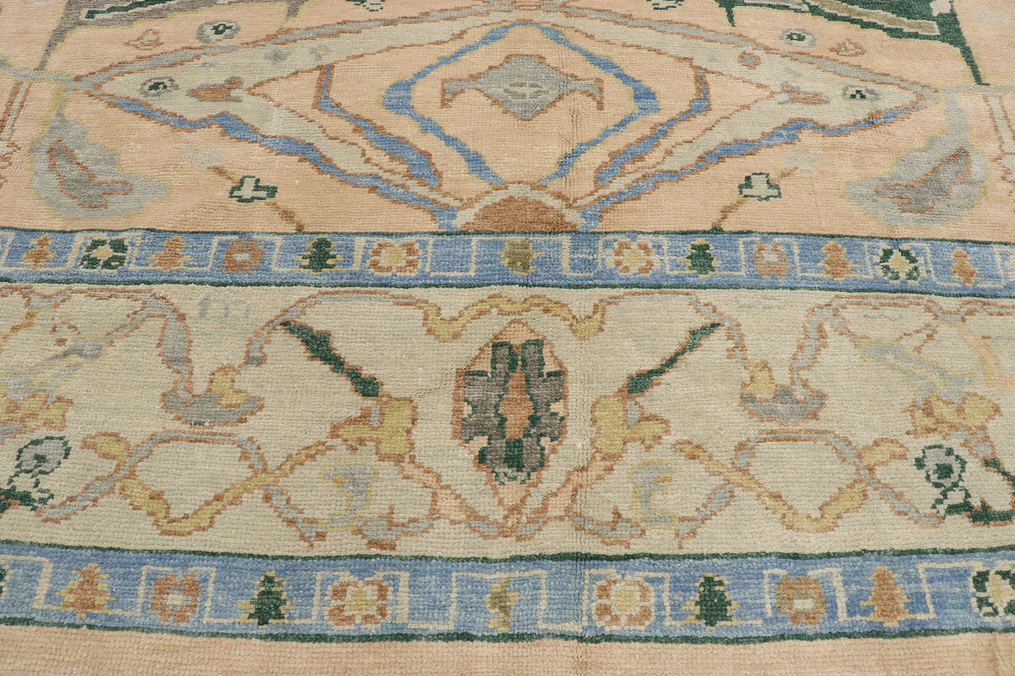 12 x 15 Contemporary Turkish Oushak Rug 53268