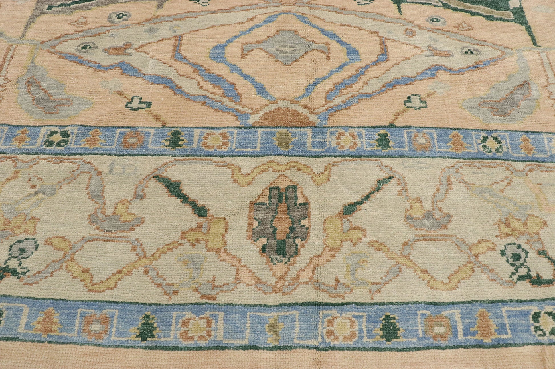 12 x 15 Contemporary Turkish Oushak Rug 53268