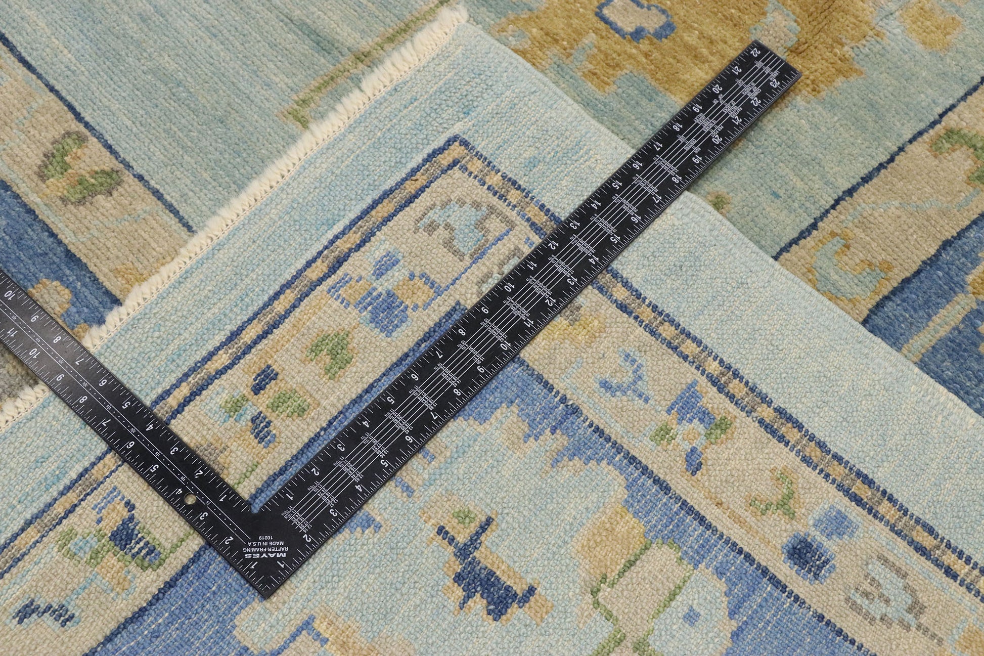 10 x 13 Contemporary Blue Turkish Oushak Rug 53269