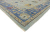 10 x 13 Contemporary Blue Turkish Oushak Rug 53269