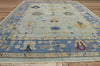 10 x 13 Contemporary Blue Turkish Oushak Rug 53269