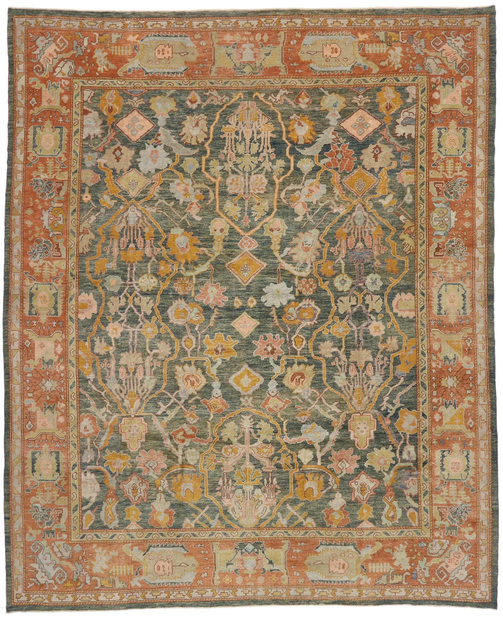13 x 16 Turkish Oushak Rug 53271