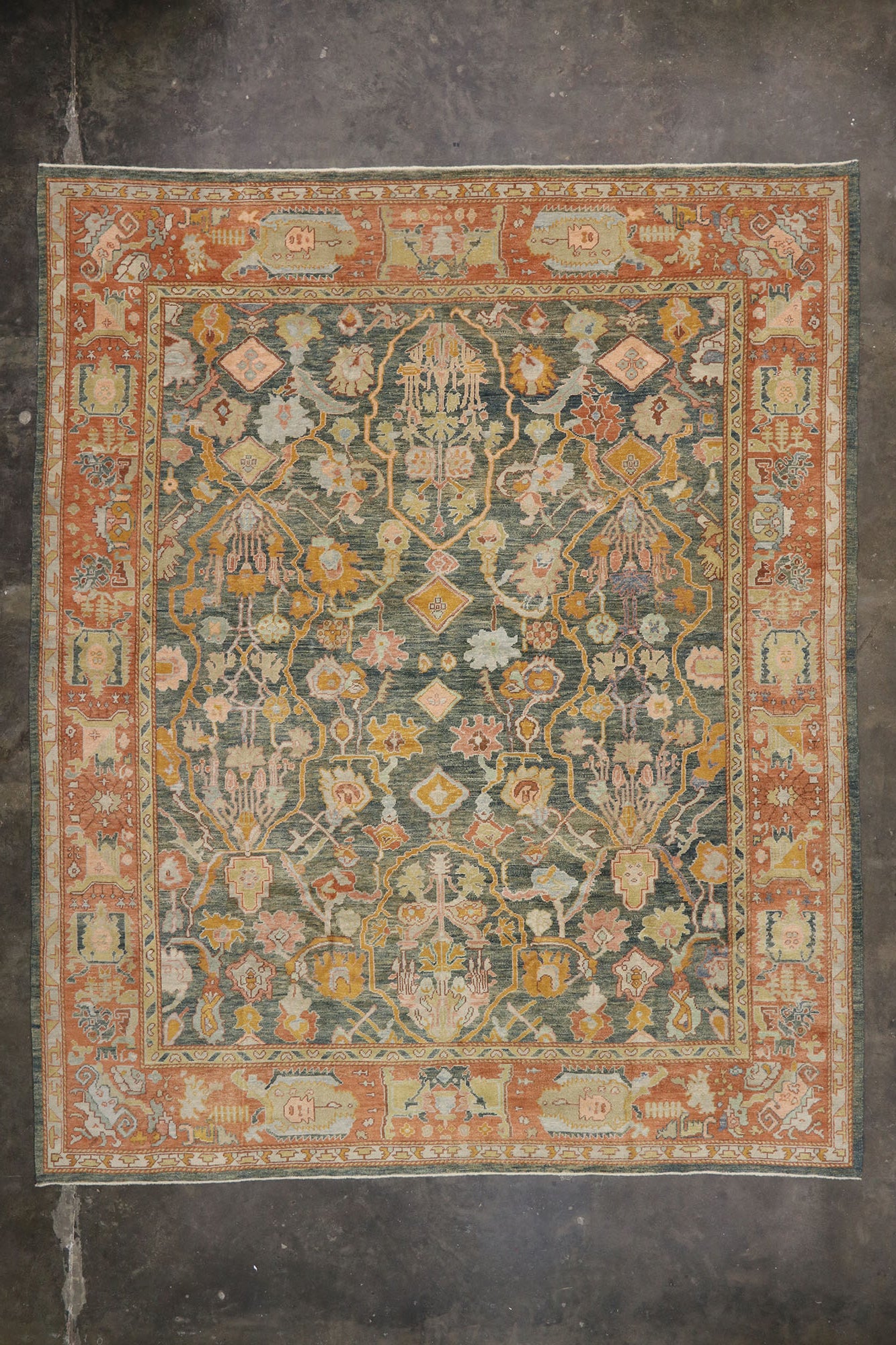 13 x 16 Turkish Oushak Rug 53271