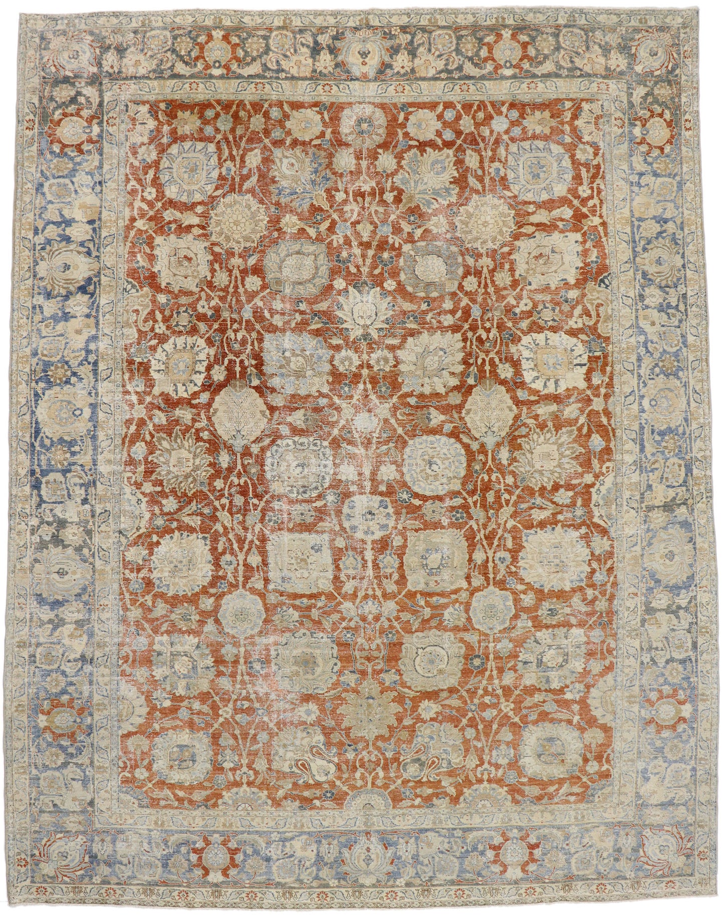 12 x 15 Antique Persian Tabriz Rug 53272
