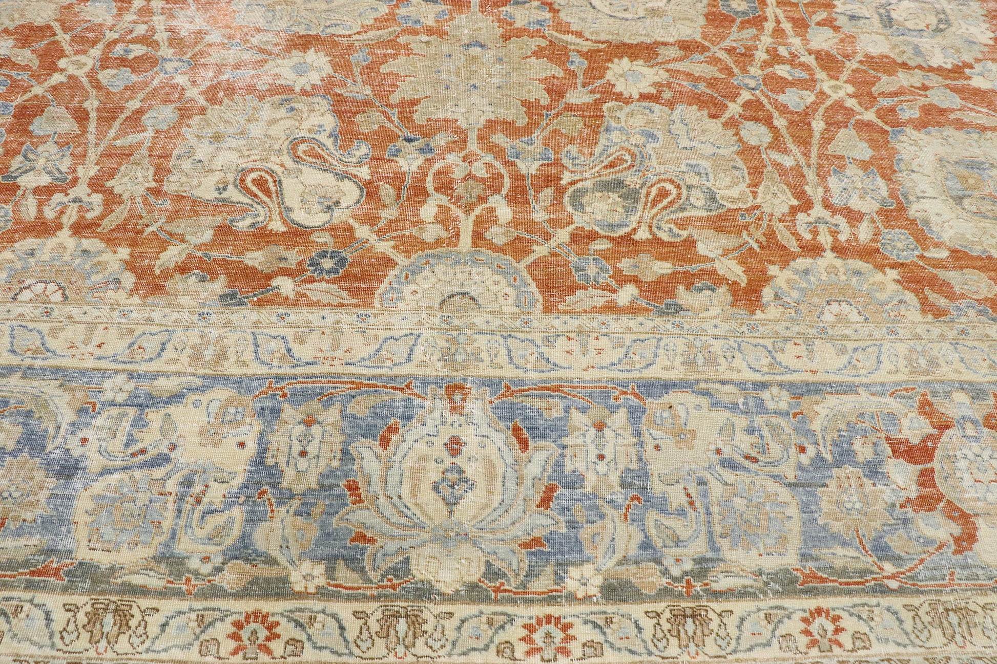 12 x 15 Antique Persian Tabriz Rug 53272