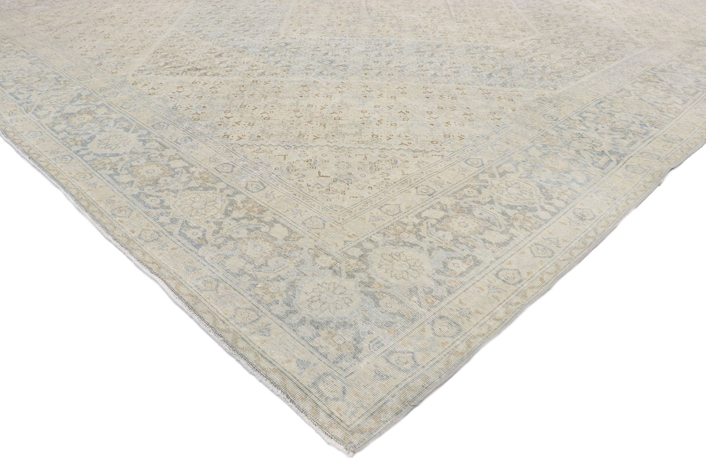9 x 12 Vintage Persian Mahi Tabriz Rug 53274
