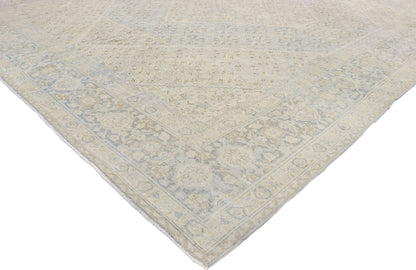 9 x 12 Vintage Persian Mahi Tabriz Rug 53274