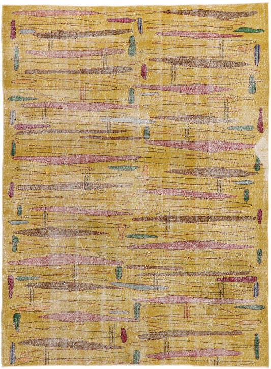 7 x 9 Zeki Muren Vintage Turkish Sivas Rug 53276