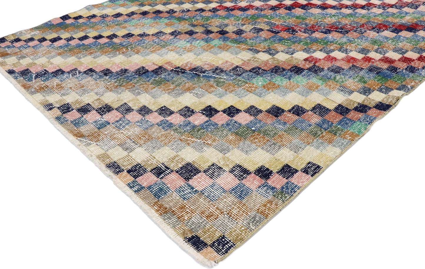5 x 5 Vintage Turkish Sivas Rug 53277