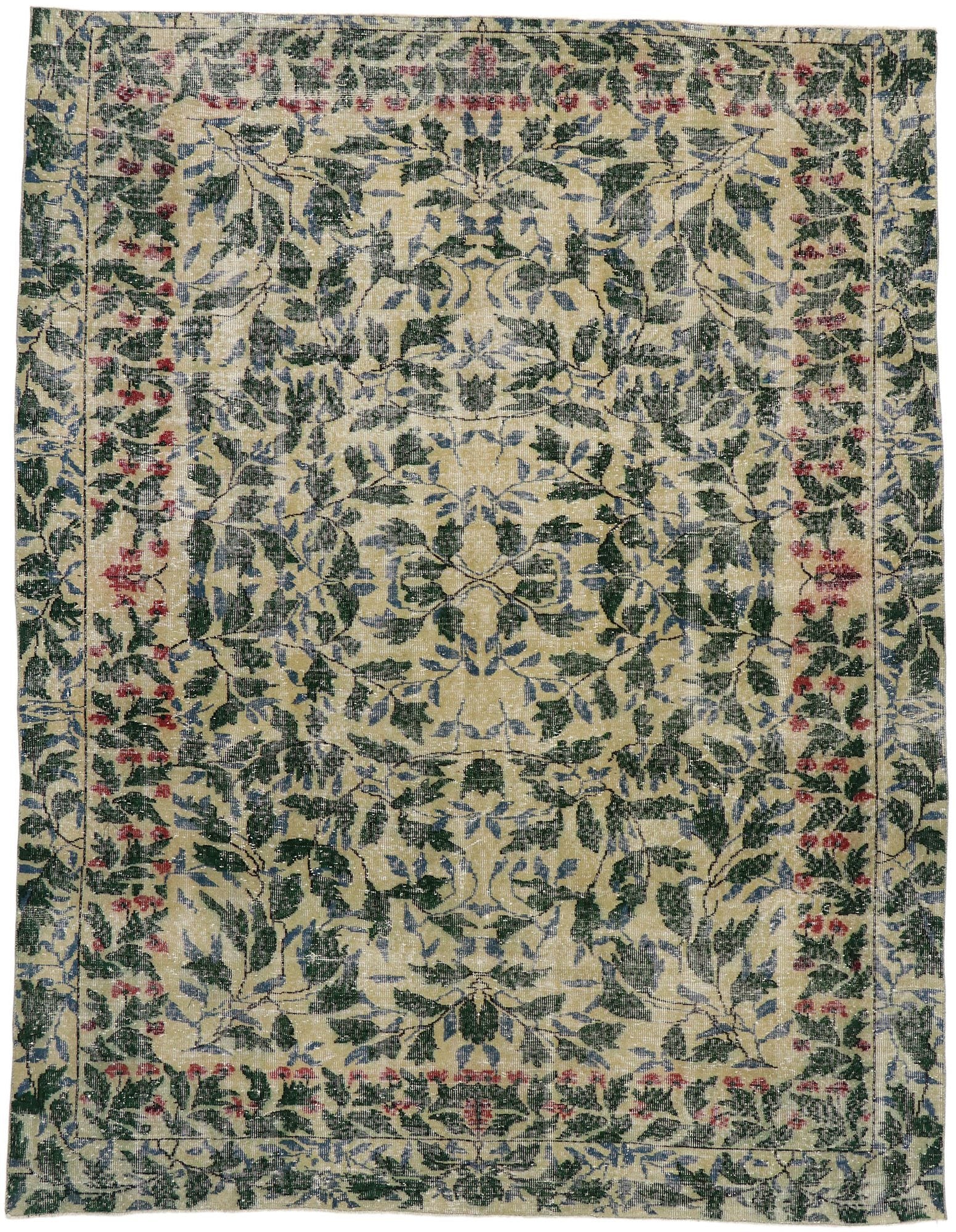 8 x 10 Vintage Turkish Sivas Rug 53279