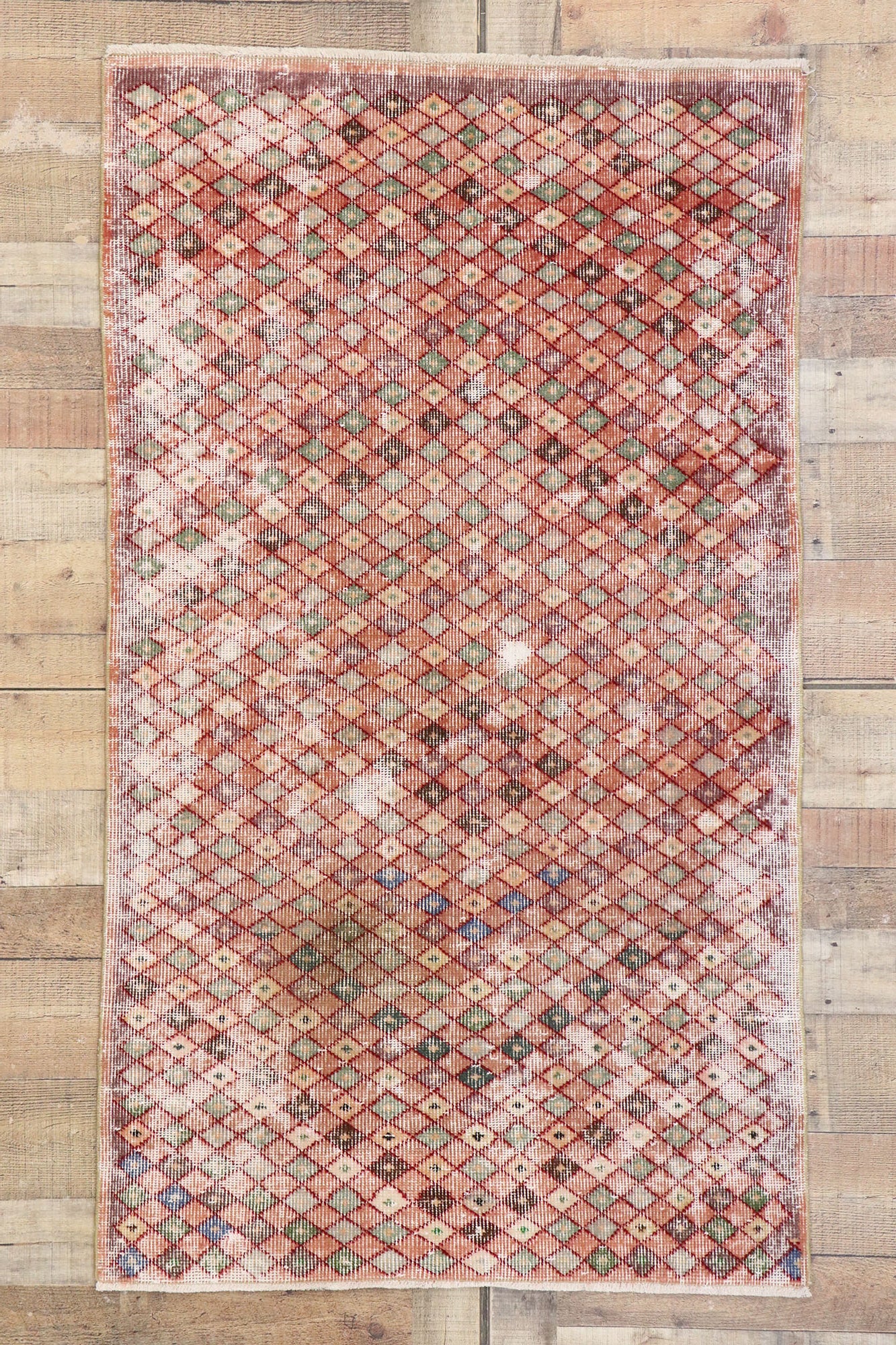 3 x 6 Vintage Turkish Sivas Rug 53280