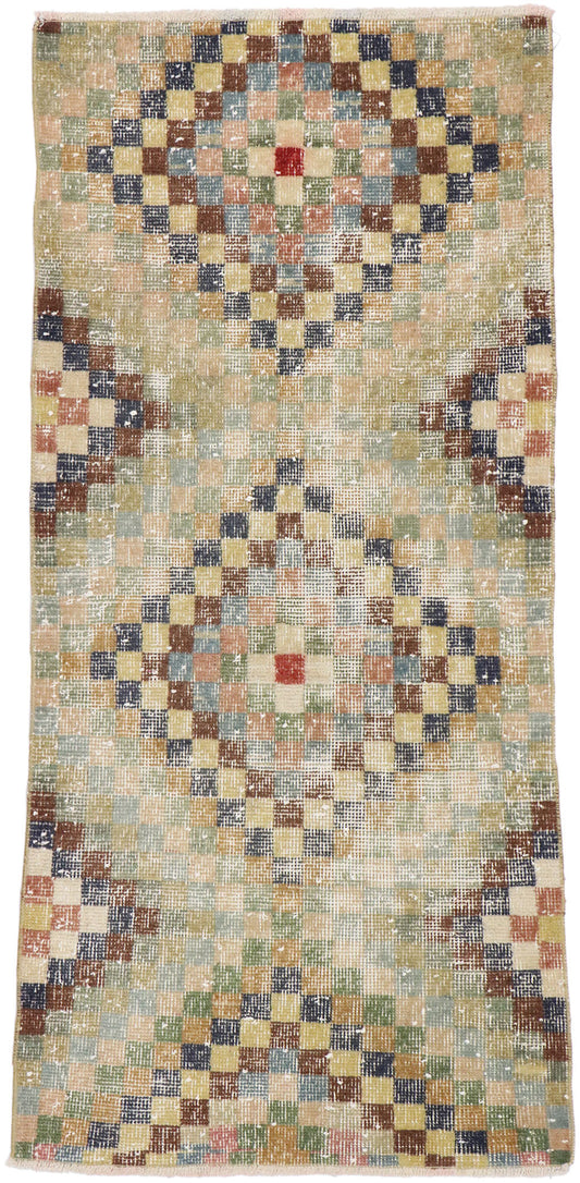 2 x 5 Vintage Turkish Sivas Rug 53281