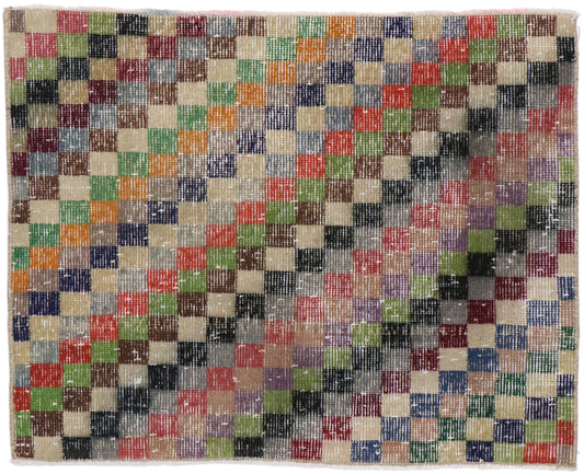 2 x 3 Vintage Turkish Sivas Rug 53285