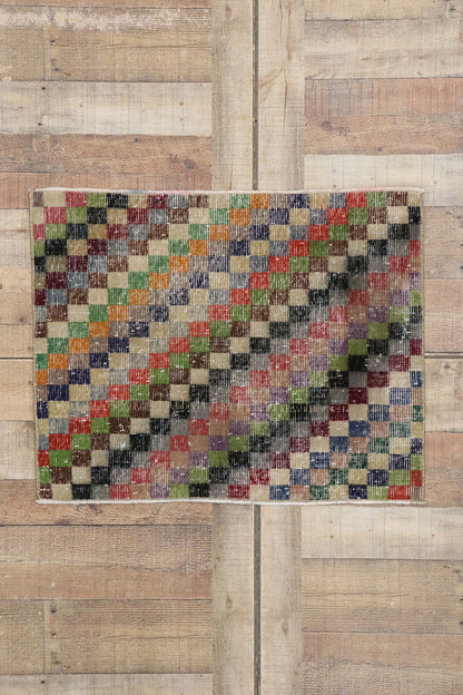 2 x 3 Vintage Turkish Sivas Rug 53285