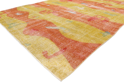 7 x 10 Zeki Muren Vintage Turkish Sivas Rug 53287