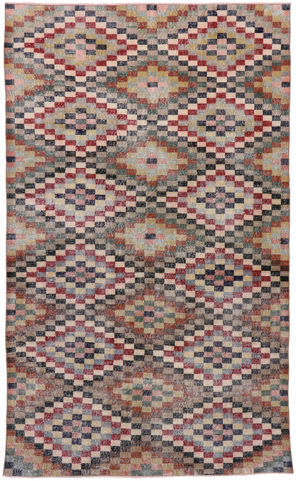 7 x 11 Vintage Turkish Sivas Rug 53288