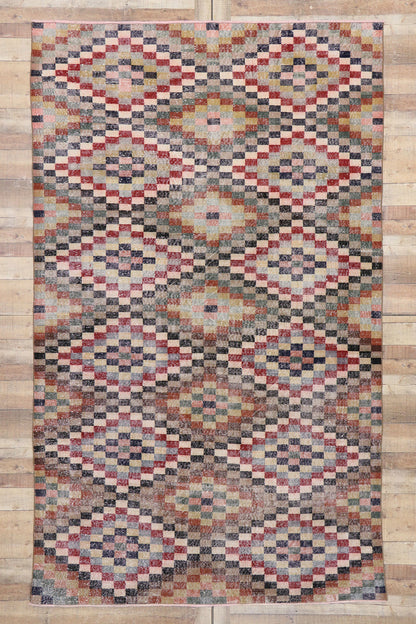 7 x 11 Vintage Turkish Sivas Rug 53288