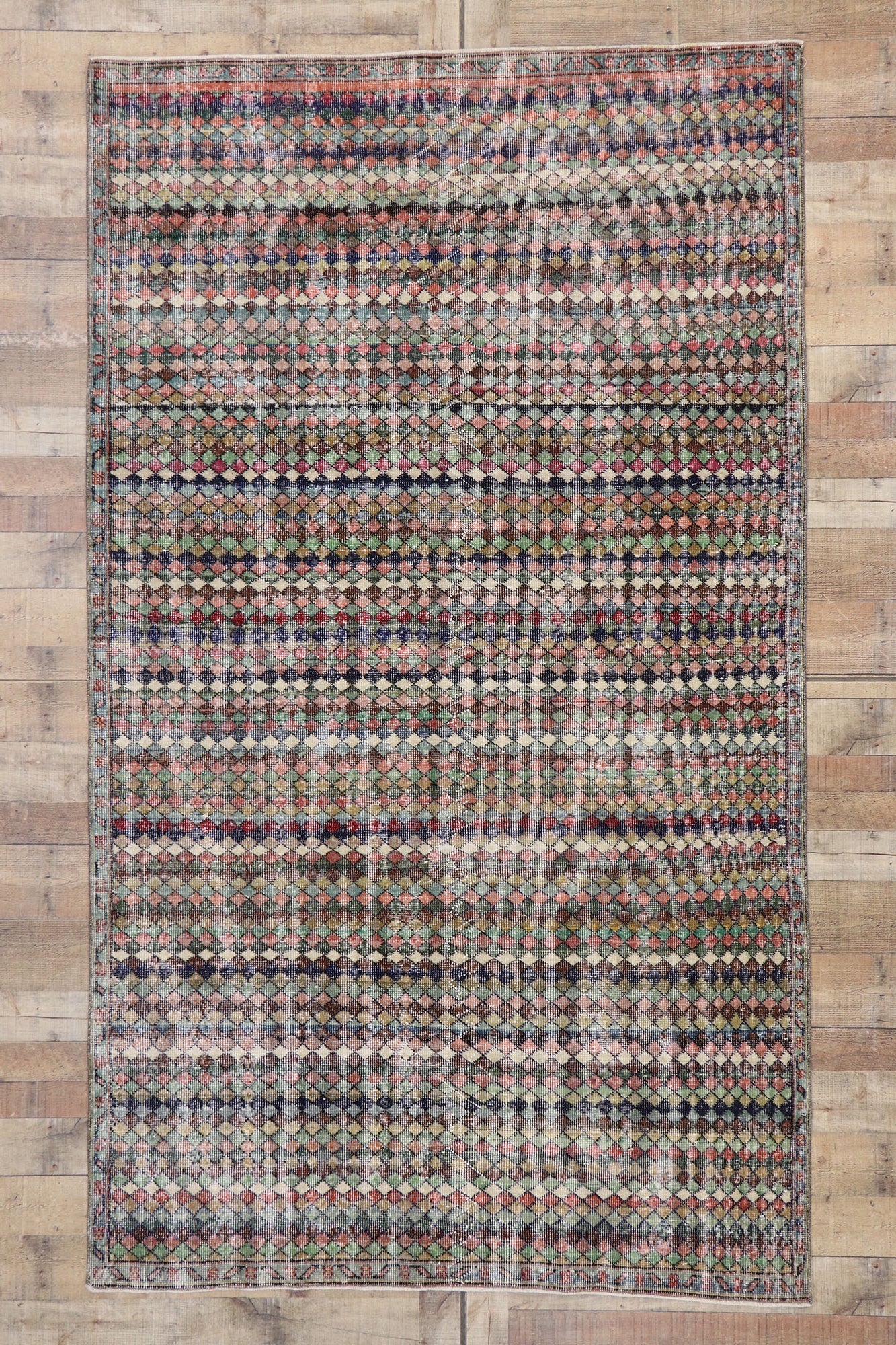 5 x 9 Vintage Turkish Sivas Rug 53289