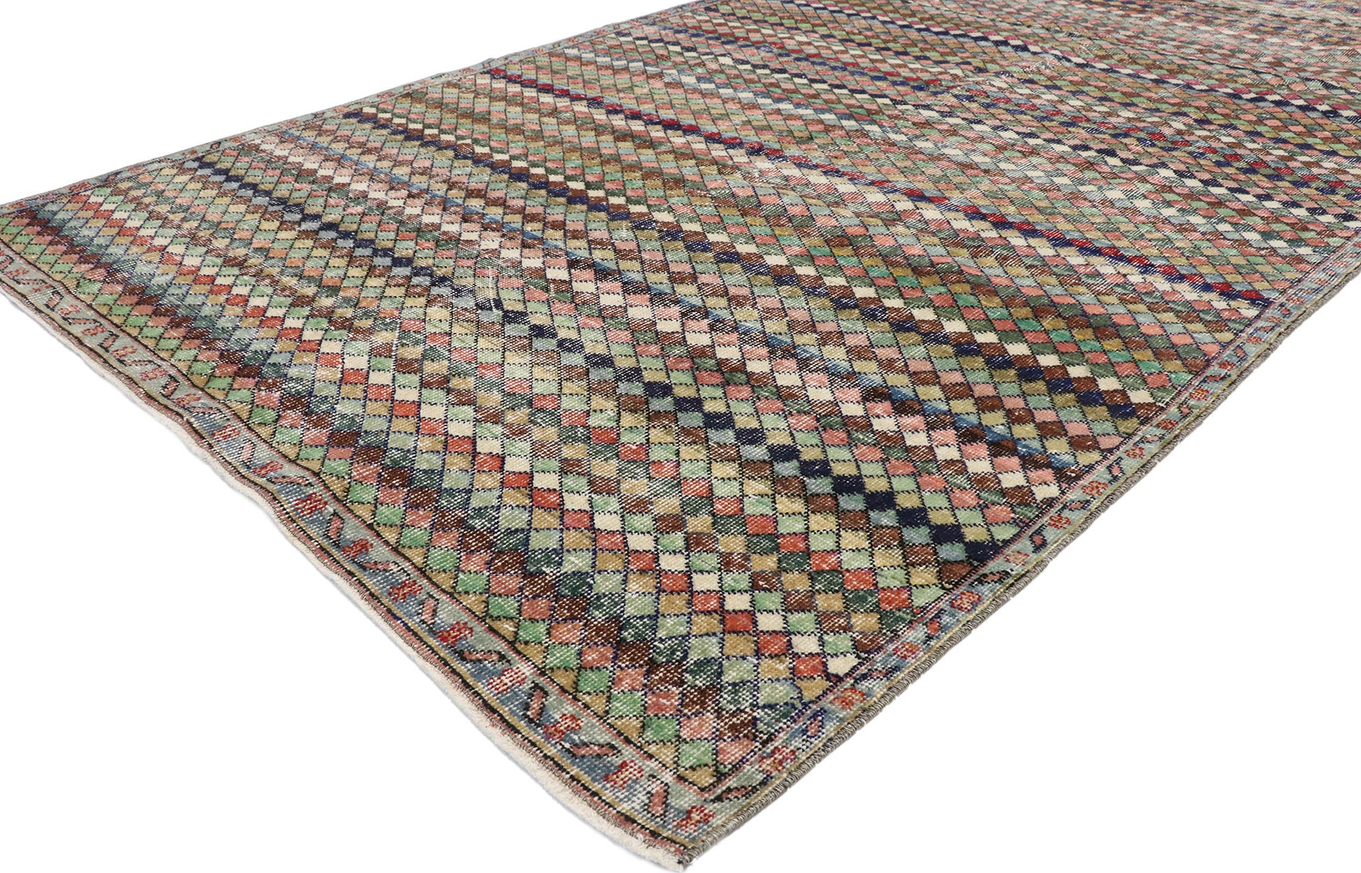 5 x 9 Vintage Turkish Sivas Rug 53289