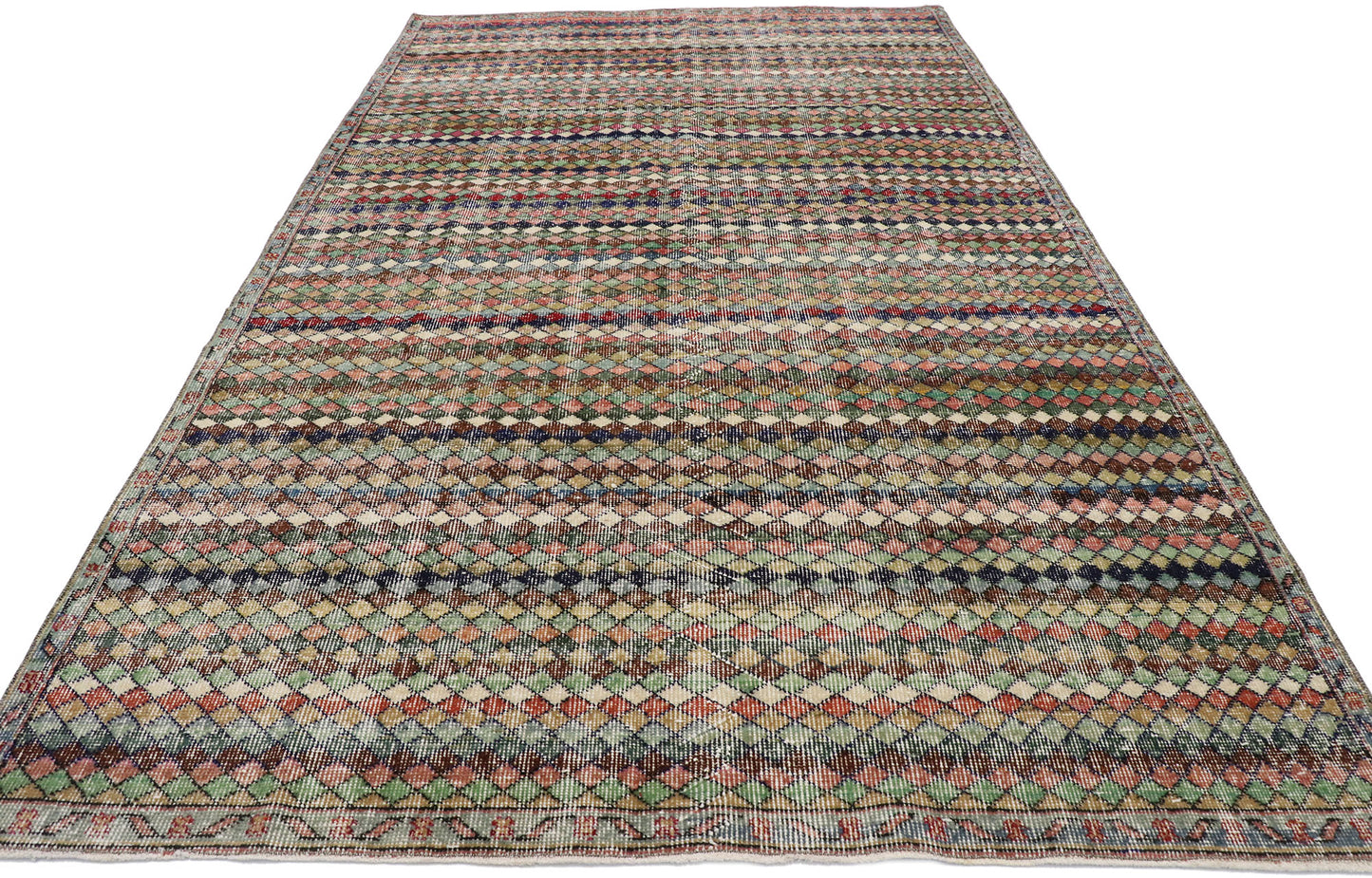5 x 9 Vintage Turkish Sivas Rug 53289