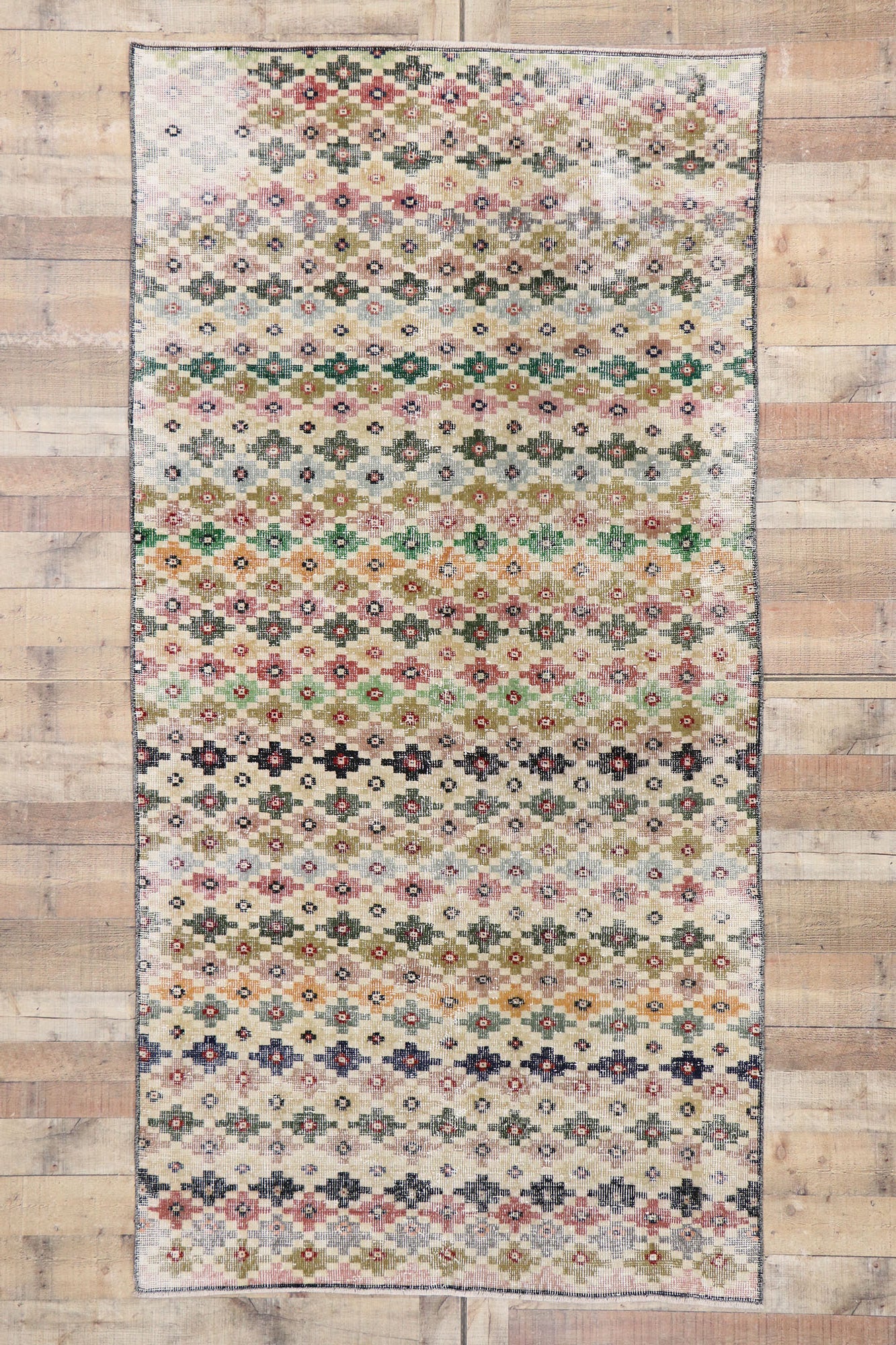 5 x 9 Vintage Turkish Sivas Rug 53291
