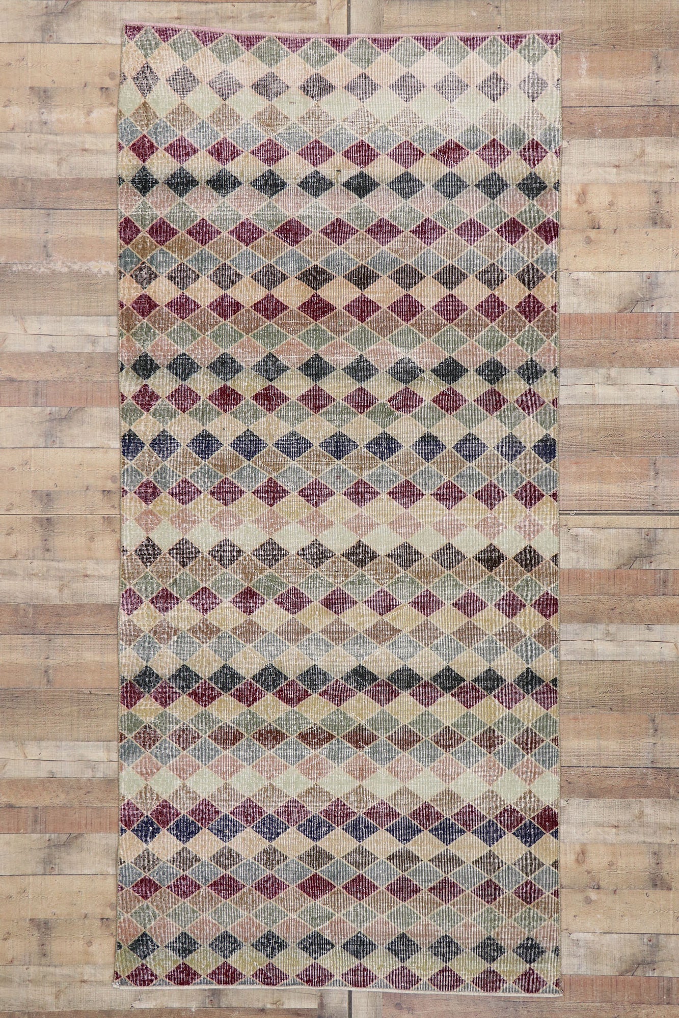 4 x 10 Vintage Turkish Sivas Rug 53292