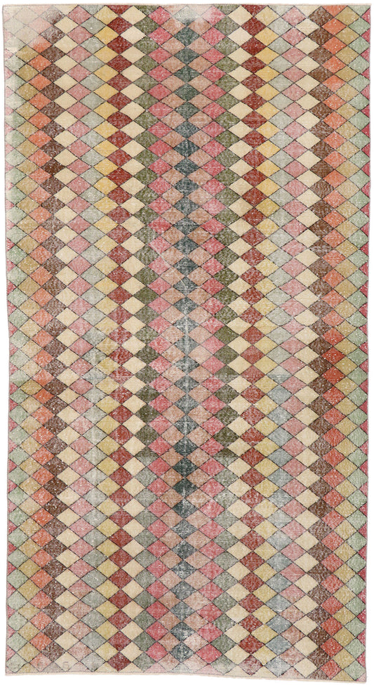 6 x 11 Vintage Turkish Sivas Rug 53293