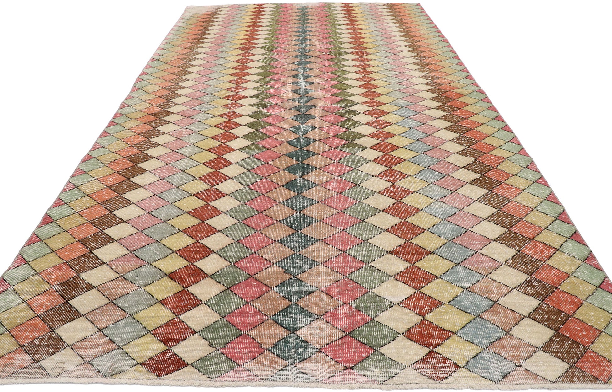 6 x 11 Vintage Turkish Sivas Rug 53293