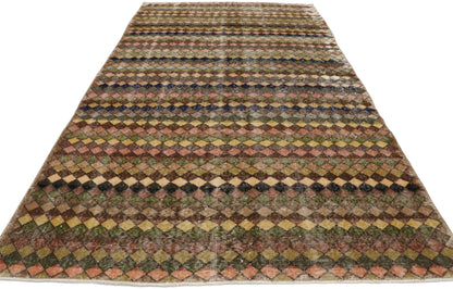 5 x 9 Vintage Turkish Sivas Rug 53297