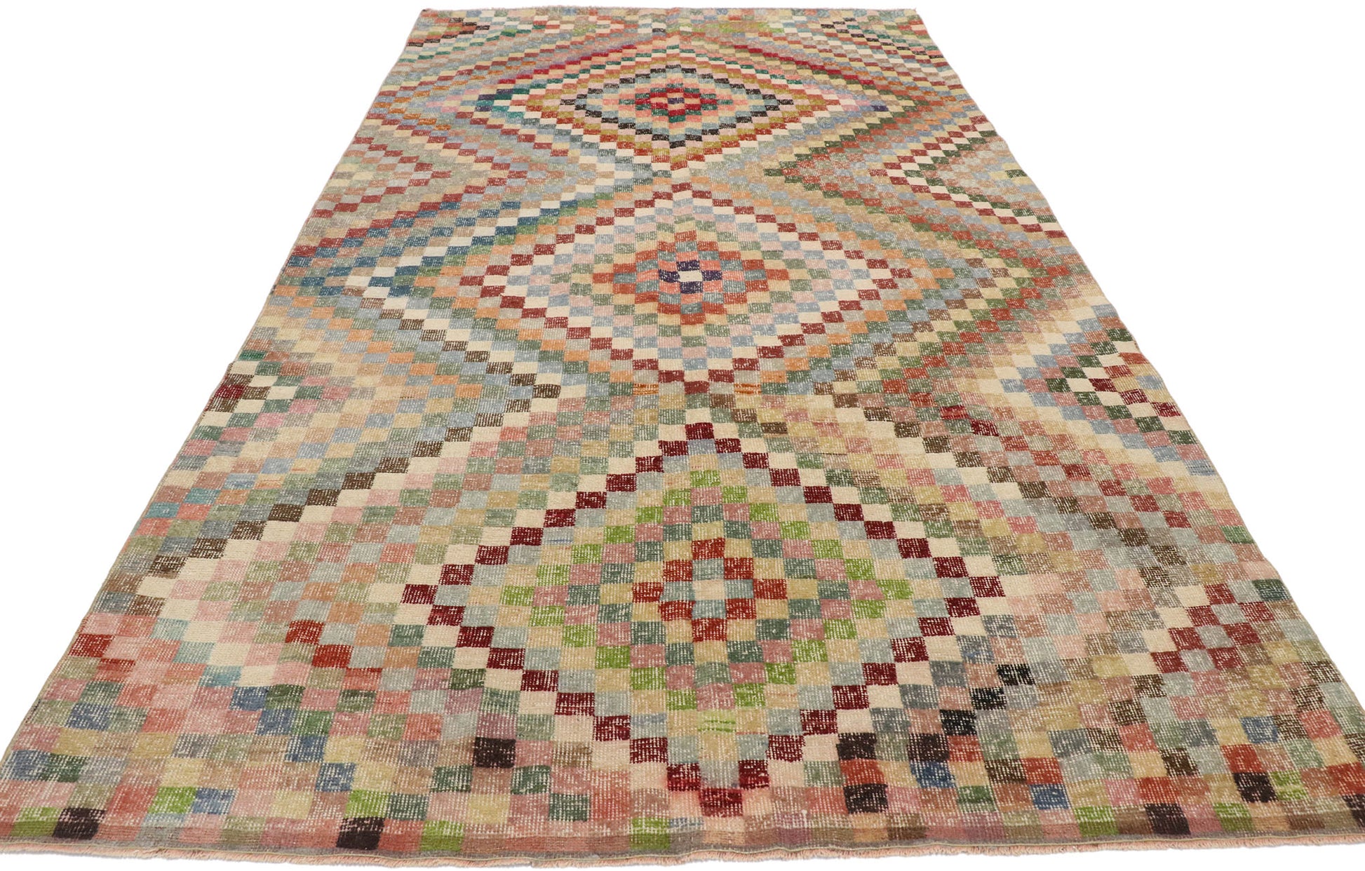 5 x 9 Vintage Turkish Sivas Rug 53299