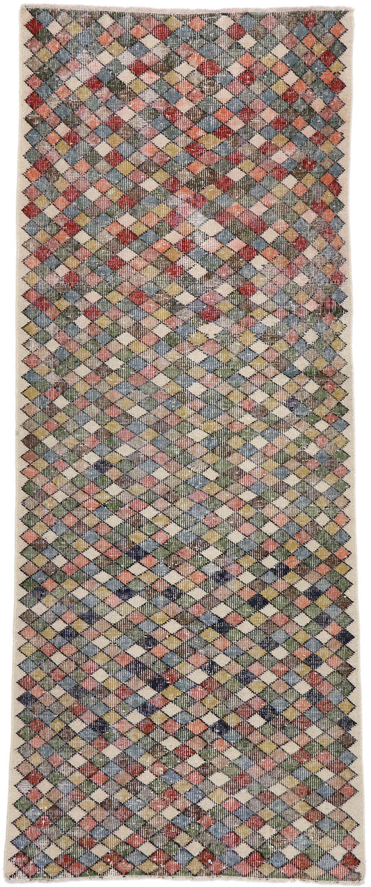 3 x 7 Vintage Turkish Sivas Rug 53302