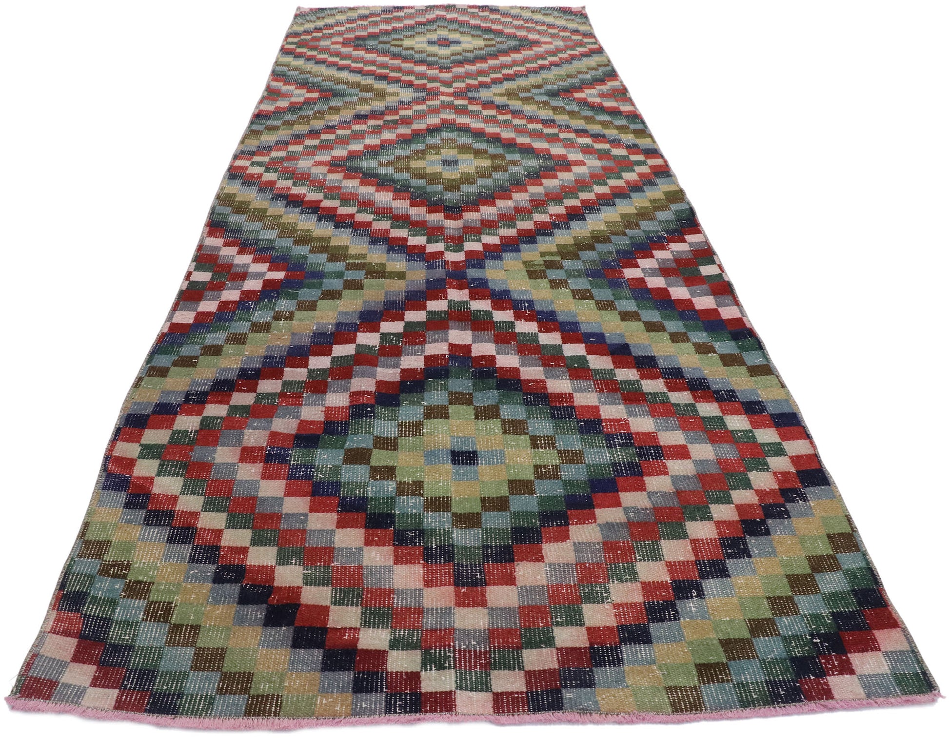 4 x 11 Vintage Turkish Sivas Rug 53304