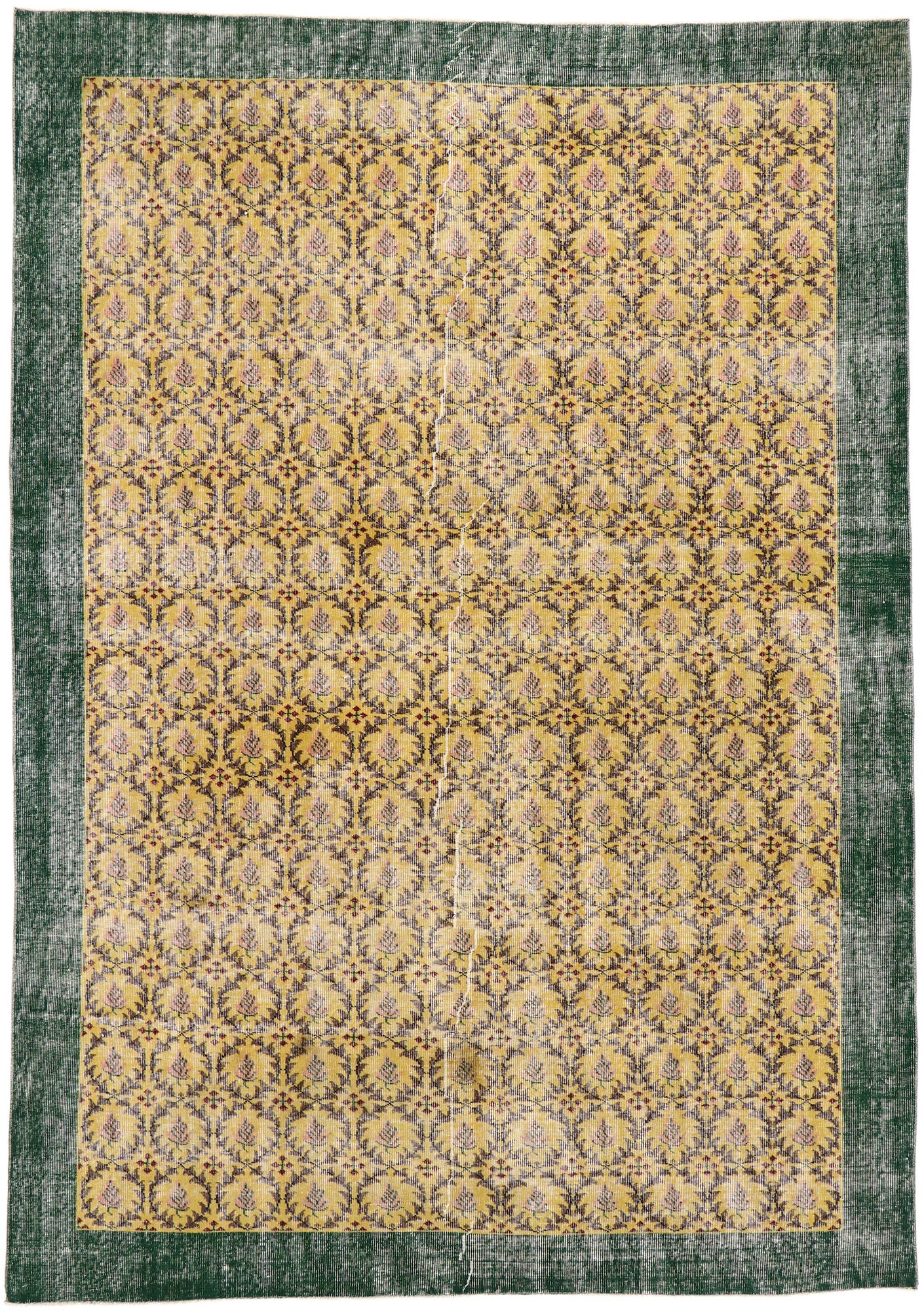 7 x 10 Vintage Turkish Sivas Rug 53305