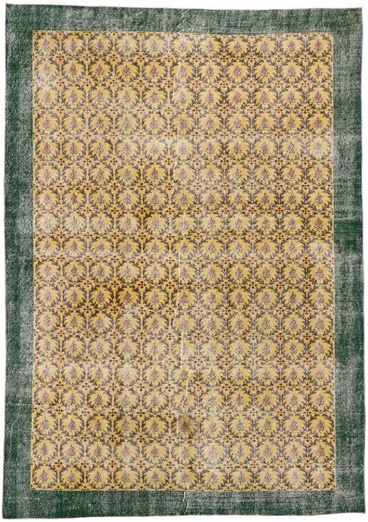 7 x 10 Vintage Turkish Sivas Rug 53305
