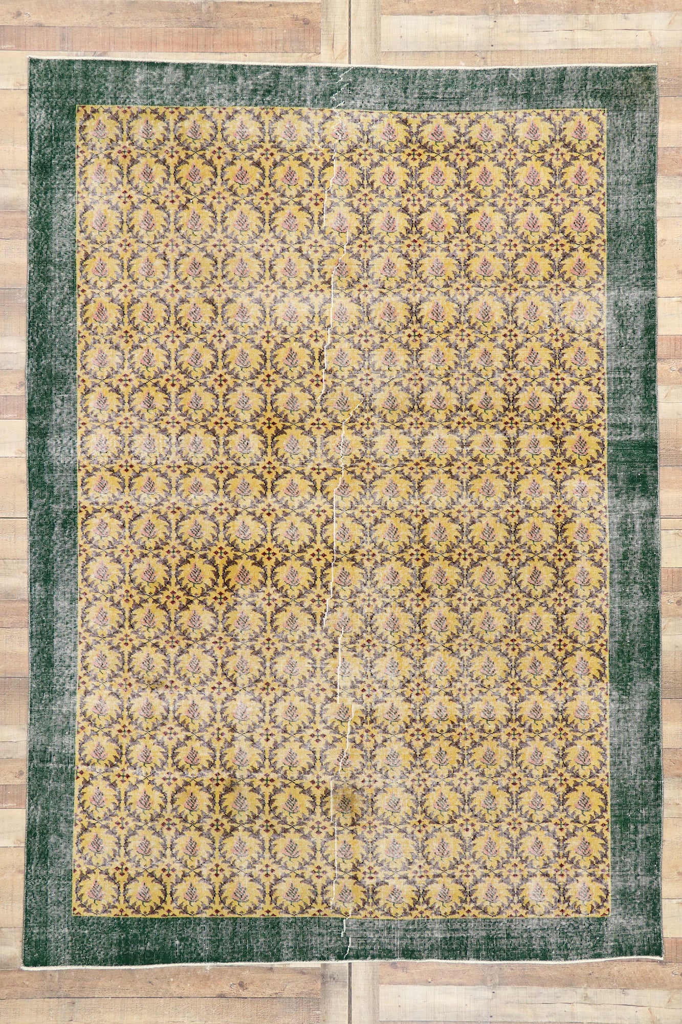 7 x 10 Vintage Turkish Sivas Rug 53305