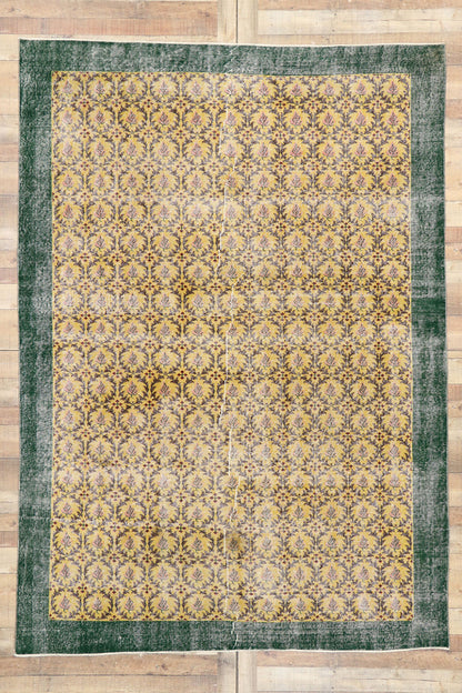 7 x 10 Vintage Turkish Sivas Rug 53305
