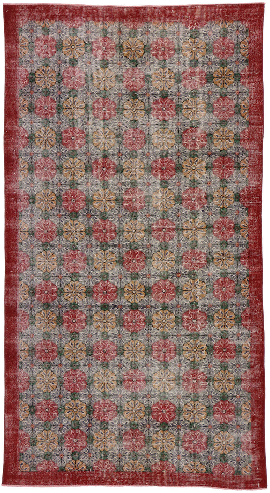 5 x 9 Vintage Turkish Sivas Rug 53306