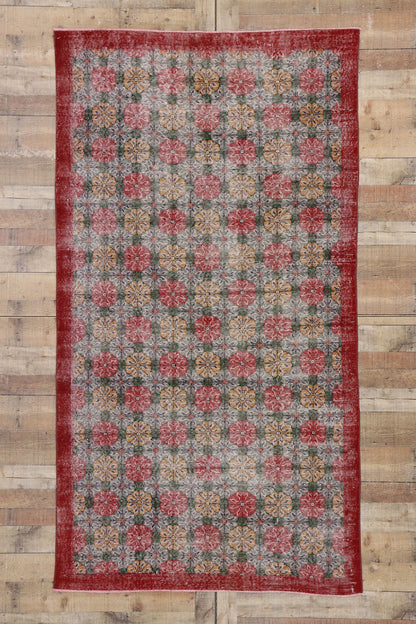 5 x 9 Vintage Turkish Sivas Rug 53306