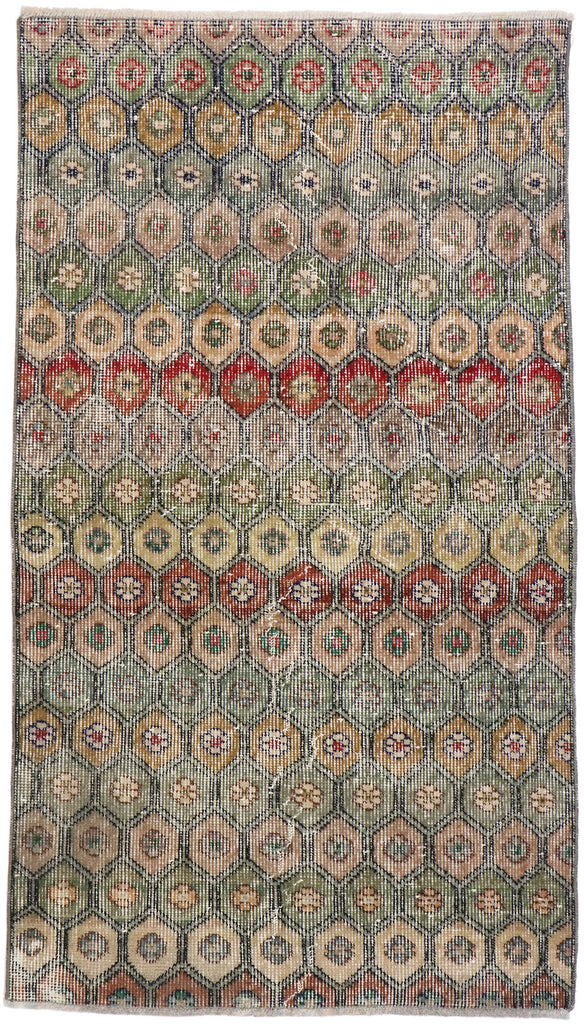 3 x 5 Vintage Turkish Sivas Rug 53312