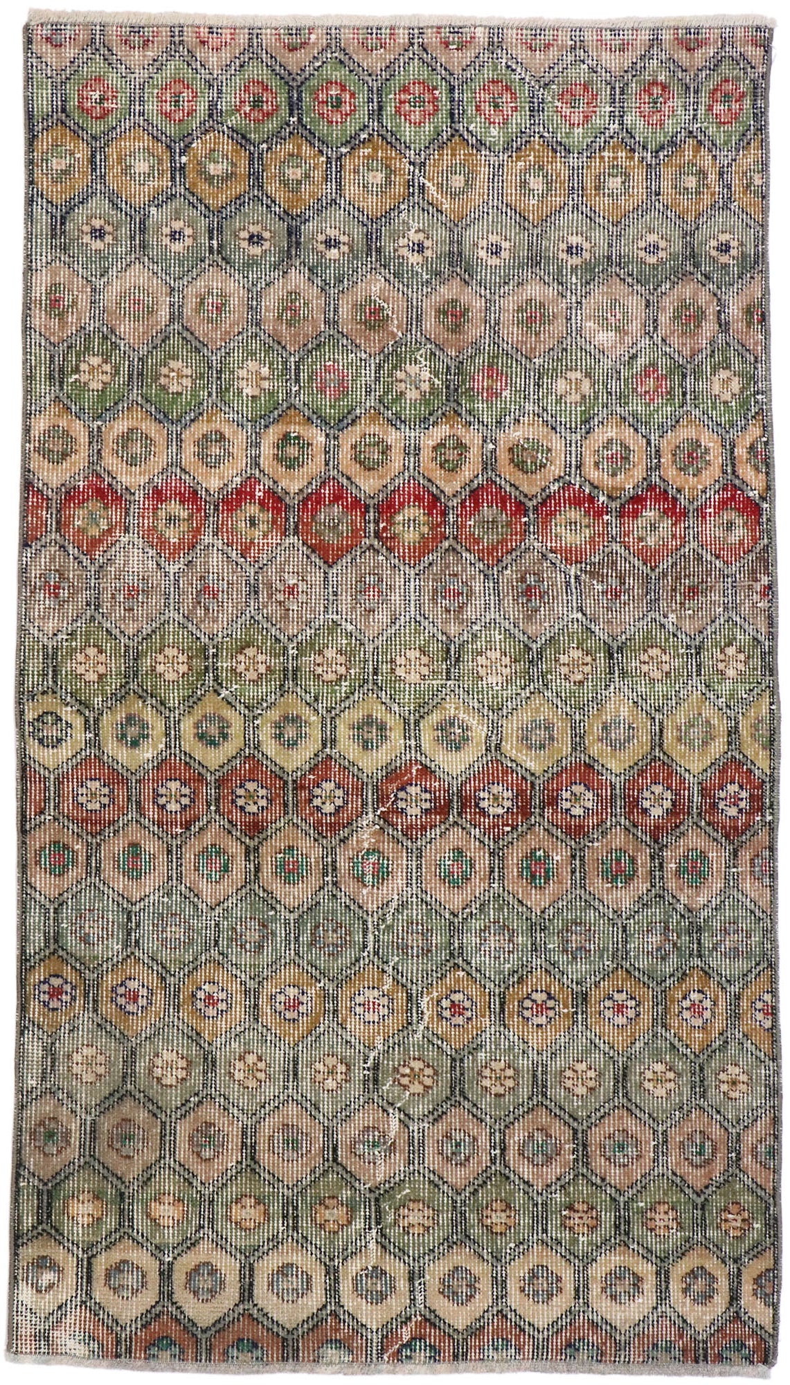 3 x 5 Vintage Turkish Sivas Rug 53312