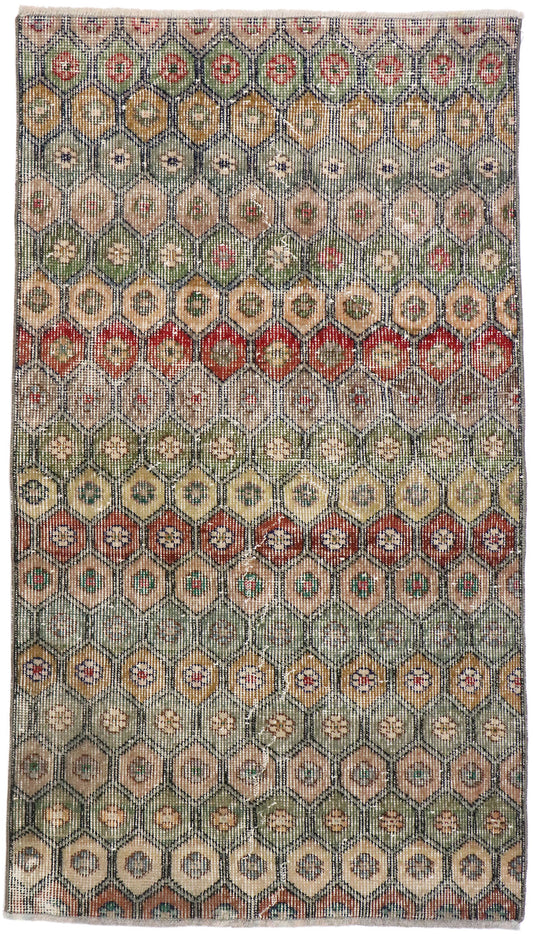 3 x 5 Vintage Turkish Sivas Rug 53312