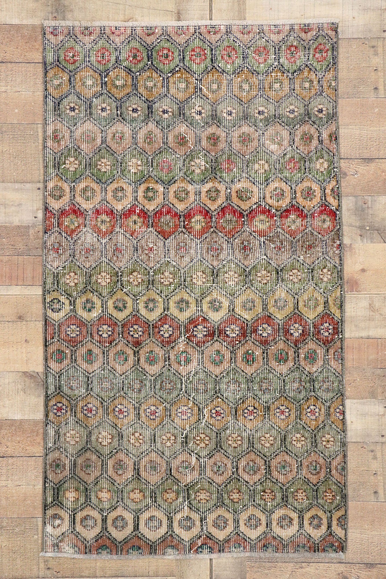 3 x 5 Vintage Turkish Sivas Rug 53312