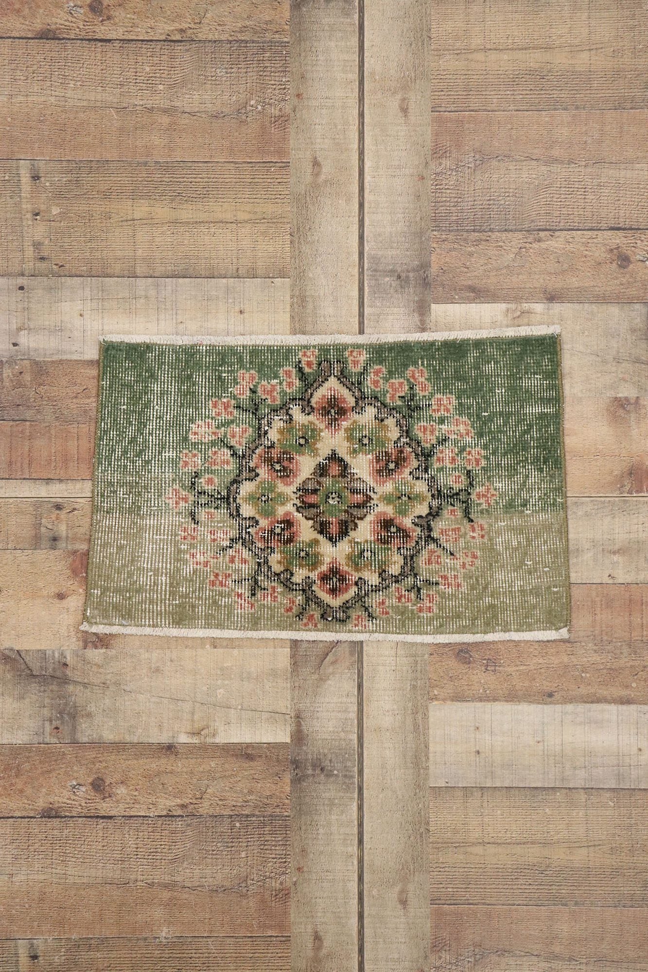 1 x 2 Vintage Turkish Sivas Rug 53313