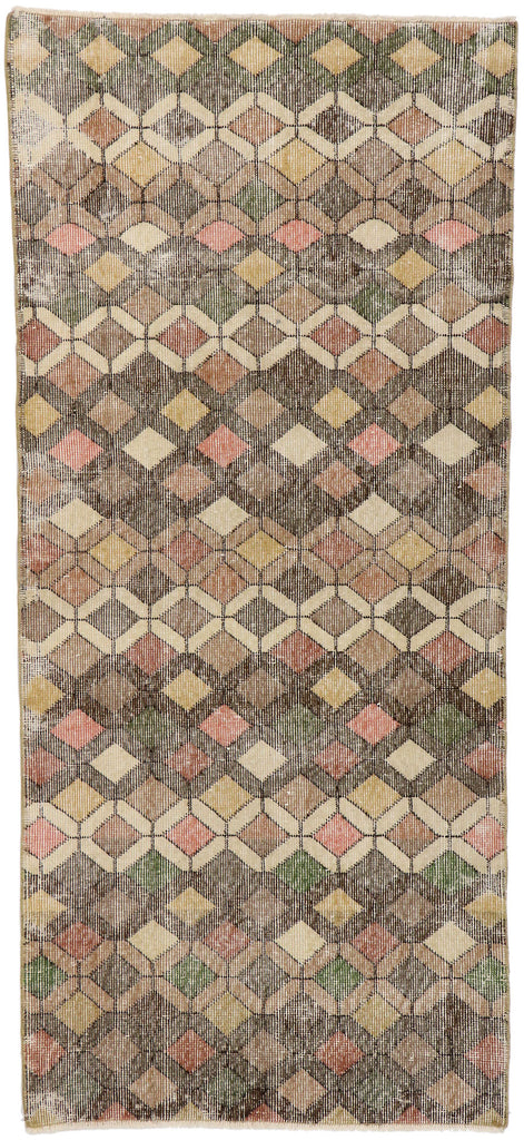 3 x 7 Vintage Turkish Sivas Rug 53315