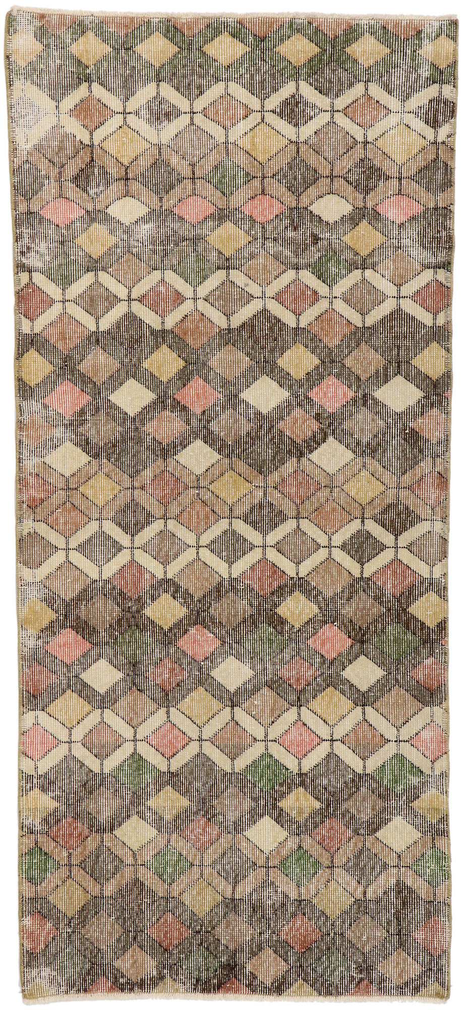 3 x 7 Vintage Turkish Sivas Rug 53315